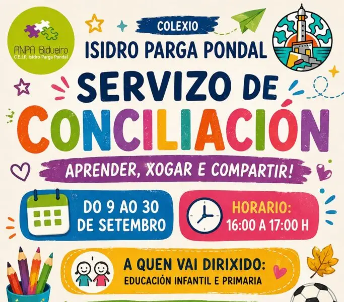 Servicio de conciliación temporal disponible en septiembre para familias