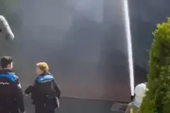 La serie 'Sin huellas' se graba en una urbanización de Oleiros