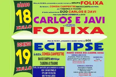 Oleiros se prepara para la Romería de la Virgen del Carmen los días 18 y 19 de julio