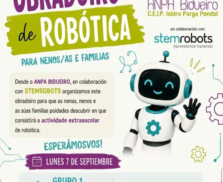 Obradoiro de Robótica para niños en Oleiros