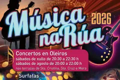 Música en la calle durante los sábados de verano en Oleiros