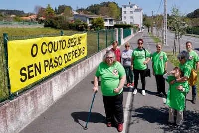 Oleiros solicita a la Xunta la pintura de un paso de peatones en O Couto y más en Dorneda y Mera